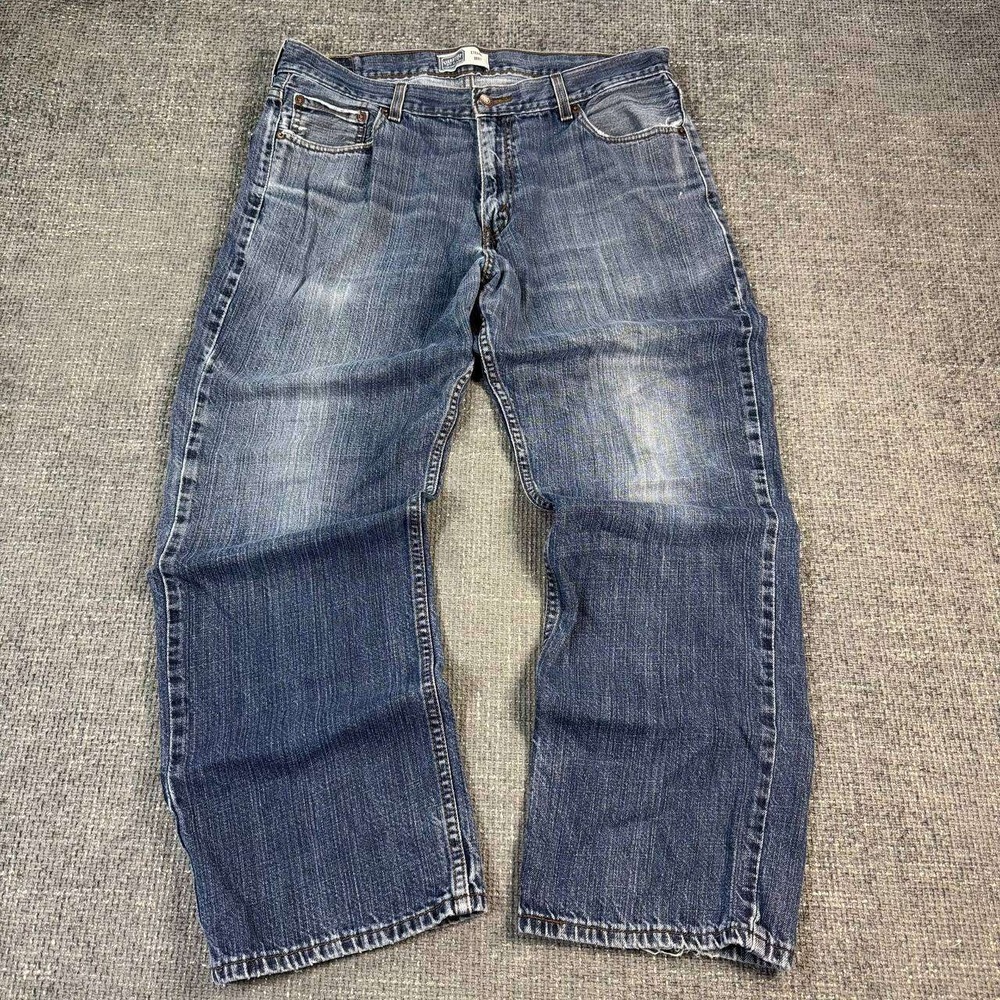 Signature by Levi Strauss & Co. Straight Leg Jeans Mens 36x28 Blue Cotton Denim